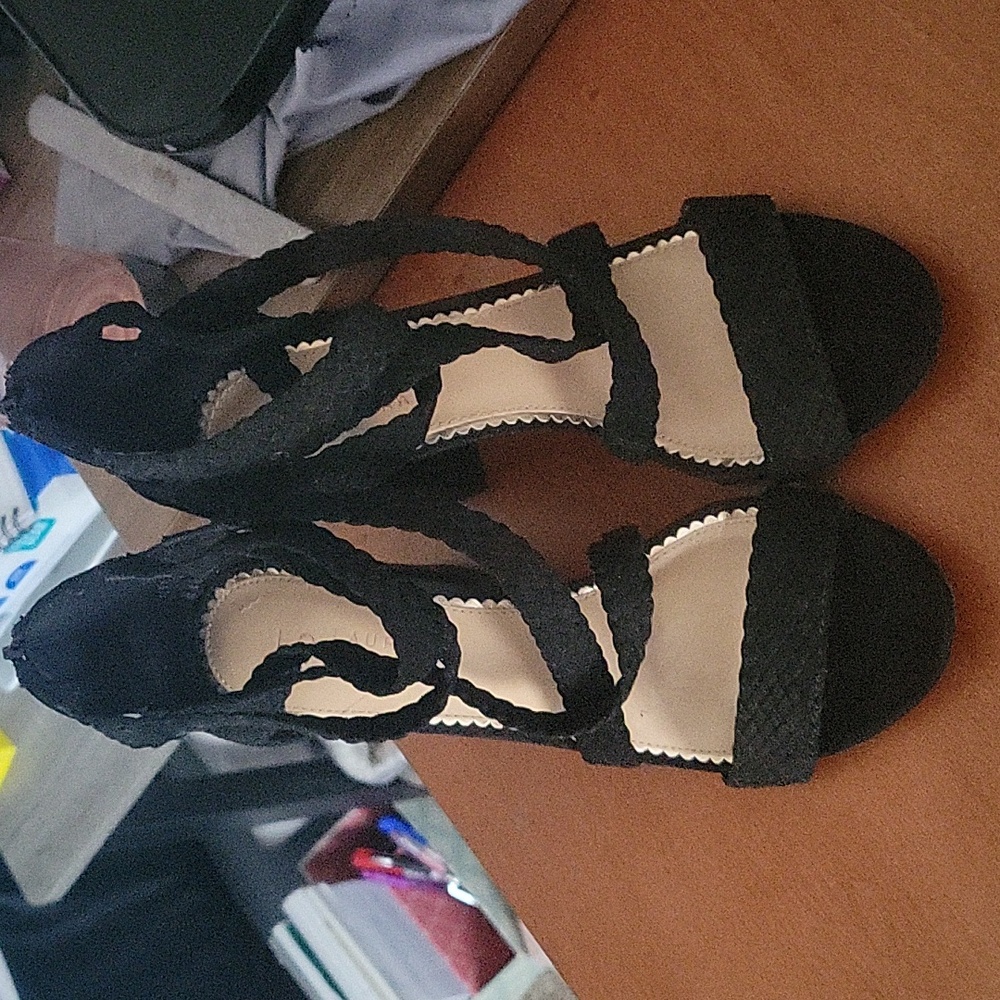 Black high heels